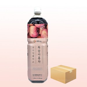 유나인베이스 복숭아홍차 1.5L x 8개/과일원액 아이스티, 8개