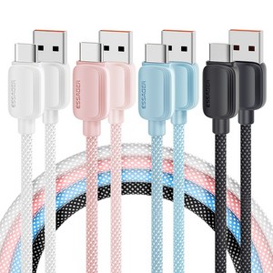 Essager C타입 7A 100W 고속 충전 케이블 2개입
