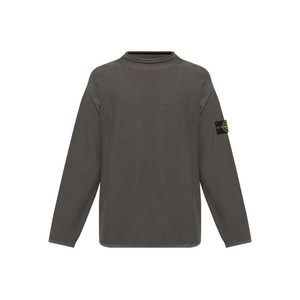 스톤 아일랜드 컴퍼스 배지 니트 스웨터, 그레이계열, Standard M(KR 95)