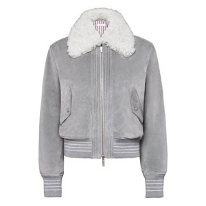 톰 브라운 시어링 칼라 스웨이드 재킷, 그레이계열, Italy 42(KR 66)