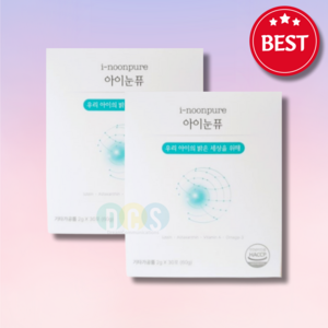 [New] 어린이 눈 건강 관리 블루베리 맛 i-noonpure, 2박스, 60g