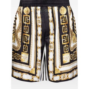 발망 체인 프린트 쇼츠, 블랙계열+골드계열, Standard M(KR 105)