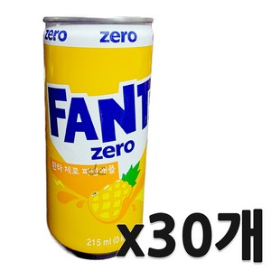 환타 제로 파인애플 탄산음료, 215ml, 30개