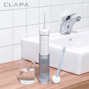 미국 FDA 승인 클래파 위생적인 항균 구강세정기 + 팁 2개 + 휴대용 파우치