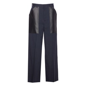 보테가 베네타 레더 패널 팬츠