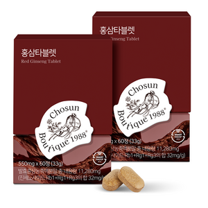 홍삼타블렛, 60정, 2개