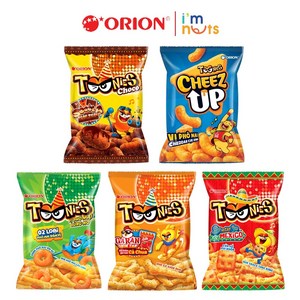 [Oion Toonies Snacks] 다양한 맛으로 제공 다양한 스낵, 치즈 업 소형, 1개