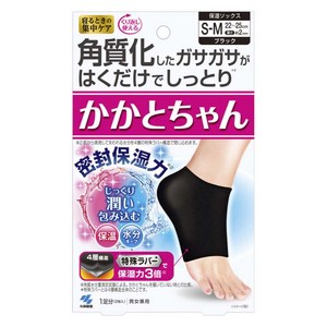 고바야시 카카토짱 보습 양말 S-M 블랙, 2개입, 1개