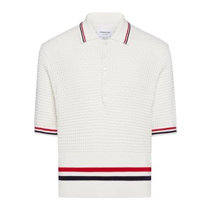 톰 브라운 스트라이프 폴로 셔츠, 화이트계열, Numeric 4(KR 110)