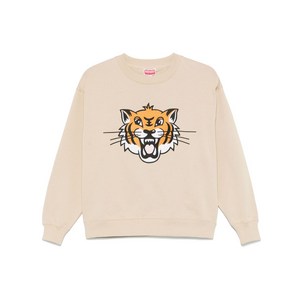 겐조 해피 타이거 자수 스웨트셔츠, 베이지계열, Standard M