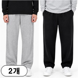 차쿠 1+1(2세트) 남여공용 트레이닝복팬츠 조거팬츠 일자 와이드 추리닝 슬랙스팬츠 작업바지 편의점바지 빅사이즈