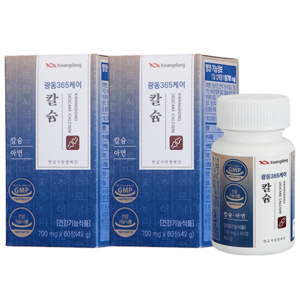 광동 365케어 칼슘, 60정, 2개
