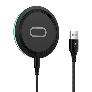 ANNIBER Qi 15W C타입 고속 무선충전기 패드 갤러시 Z플립7/6/5/4/3 Z폴드7/6/5/4/3 아이폰17/16/15 버즈 에어팟 프로 호환