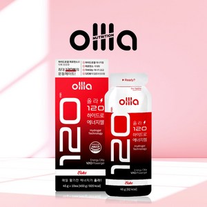 올라 120 하이드로 에너지젤 콜라 마라톤 러닝 자전거 파워젤 10포 43g