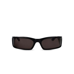 발렌시아가 로고 직사각 프레임 선글라스, 73, 블랙계열