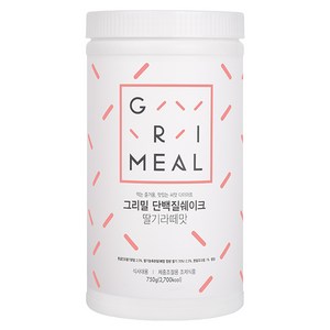 그리밀 단백질쉐이크 딸기라떼맛, 750g, 1개