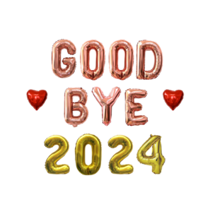 베르트폴 GOODBYE 2024 풍선세트, 로즈골드 골드, 1세트