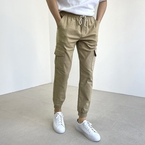 로니제이 남자 빅사이즈 하이 스판 카고 조거 밴딩 팬츠