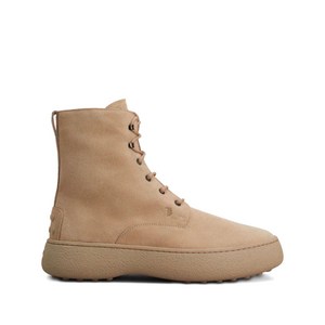 토즈 엠보스드 레이스 업 부츠