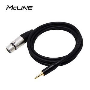 캐논 XLR to 스테레오 3.5mm 마이크 케이블 오디오선 PC 구즈넥 마이크 연결선, MC-HA27 ST3.5-캐논/암 1.5M, 1개