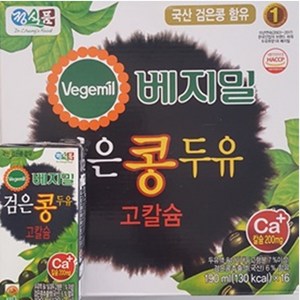 베지밀 검은콩 두유 190ml, 64개