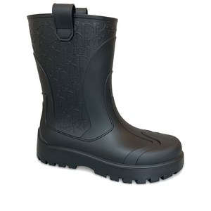 디올 엠보스드 로고 레인 부츠, IT 42(KR 270), 블랙계열
