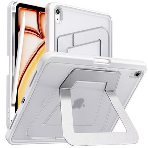 AITEWO 아이패드 케이스 거치대 각도조절 태블릿PC 케이스 펜슬 충전 수납형 클리어 세로 가로 거치 가능 갤럭시탭 s10 fe/a9 플러스/s11/s9 fe/s9/s10Lite