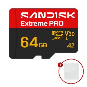 샌디스크 마이크로SD카드 Extreme PRO 익스트림 프로 SDSQXCU + SD카드 케이스 패키지