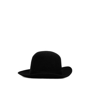 엠포리오아르마니 로고 장식 페도라