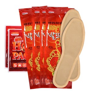 [인포벨]발뜨뜨 발열깔창 발핫팩 붙이는 깔창 핫팩 60종, 01_1세트(60종), 1개