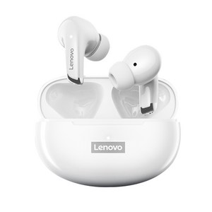 Lenovo LP5 무선 블루투스 하이파이 음악 마이크 스포츠 방수 이어폰, White