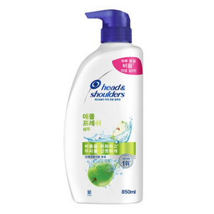 헤드앤숄더 두피 토탈 솔루션 샴푸 애플 프레쉬 상쾌한 향, 850ml, 1개