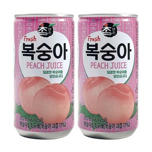 대일 참맑은 복숭아 업소용 미니캔음료수, 60개, 175ml