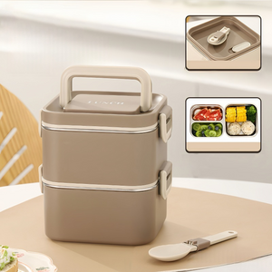 NIUFLY 304 스텐 도시락통 전자레인지 직장인 보온 도시락통 1단 2단 3단