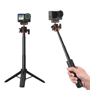 FLYMILE 마그네틱 퀵릴리스 삼각대 DJI 오스모 액션6/DJI 오스모 나노 전용 호환 액션캠 확장봉 접이식 거치대 54cm 최대 신장 미니 휴대용 브이로그 셀카 삼각대 콜드슈