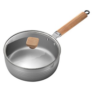 Tiger Pavilion 다용도 304 스테인리스 스노우 플랫 냄비, 18cm, 실버, 1개