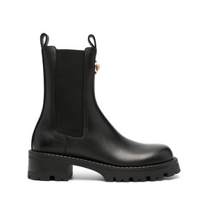 베르사체 알리아 가죽 첼시 부츠, Italy 35(KR 220), 블랙계열