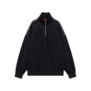 구찌 하프 지퍼 긴소매 스웨트셔츠, 블루계열, Standard L(KR 110)