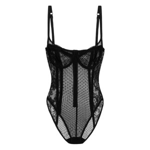 돌체앤가바나 레이스 패널 바디수트