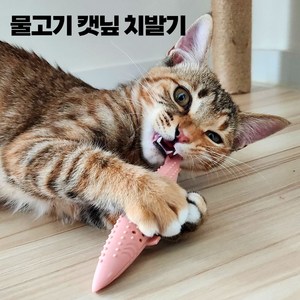 프리에이터 고양이 캣닢 치발기 장난감 터그놀이, 1개, 핑크