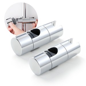 슬라이드바 해체없이 사용 가능한 조립식 샤워기 행거, 2개