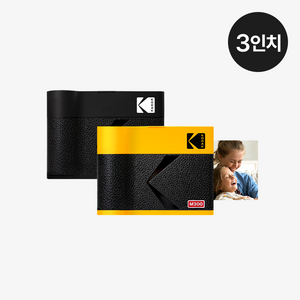 [신제품] 코닥 미니 3 ERA 블루투스 포토프린터 사진인화기 + 카트리지 8매, 블랙, 단품, M300