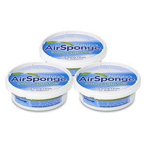 네이처스에어스펀지 탈취제 커버오픈형 본품, 227g, 3개