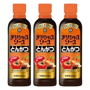 기꼬만 딜리셔스 돈카츠 소스, 500ml, 3개