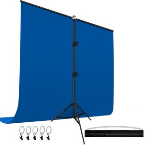 비상 크로마키 배경천 스크린 + 스탠드 풀세트