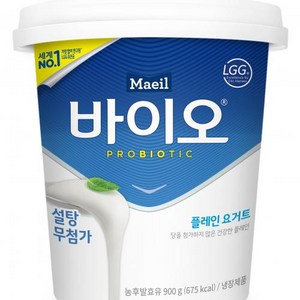 매일바이오 플레인요거트 매일유업 냉장 900g, 1개