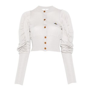 비비안웨스트우드 엘리 크롭 가디건, 베이지계열, Standard L(KR 66)