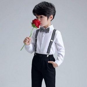 남아 아동 유아 하객룩 행사룩 긴바지 멜빵 정장 세트 봄 상하복