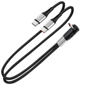 C타입 to C타입 2in1 직각 더블라인 케이블