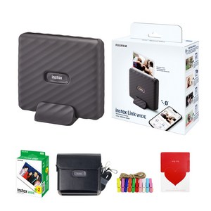 인스탁스 정품 와이드링크 포토프린터+필름20매+전용가방+선물 2종 세트